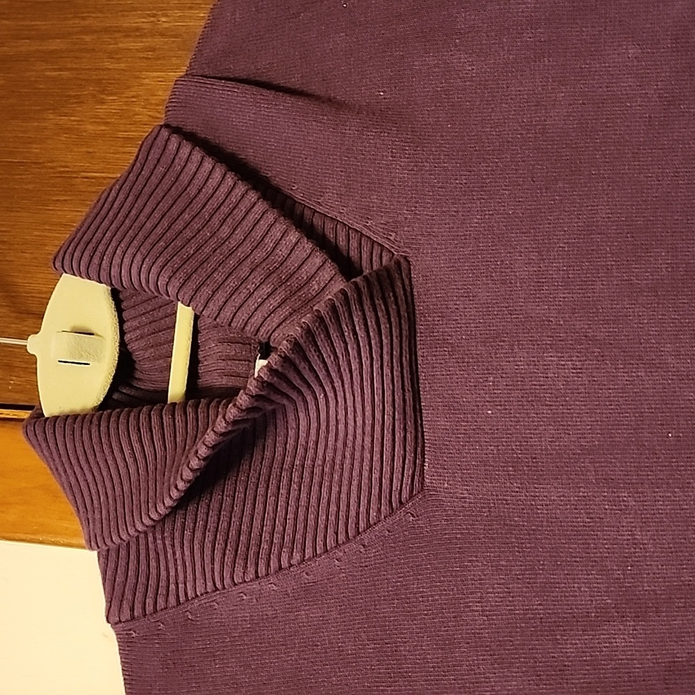 LOFT Deep Purple Cowl Neck Sweater